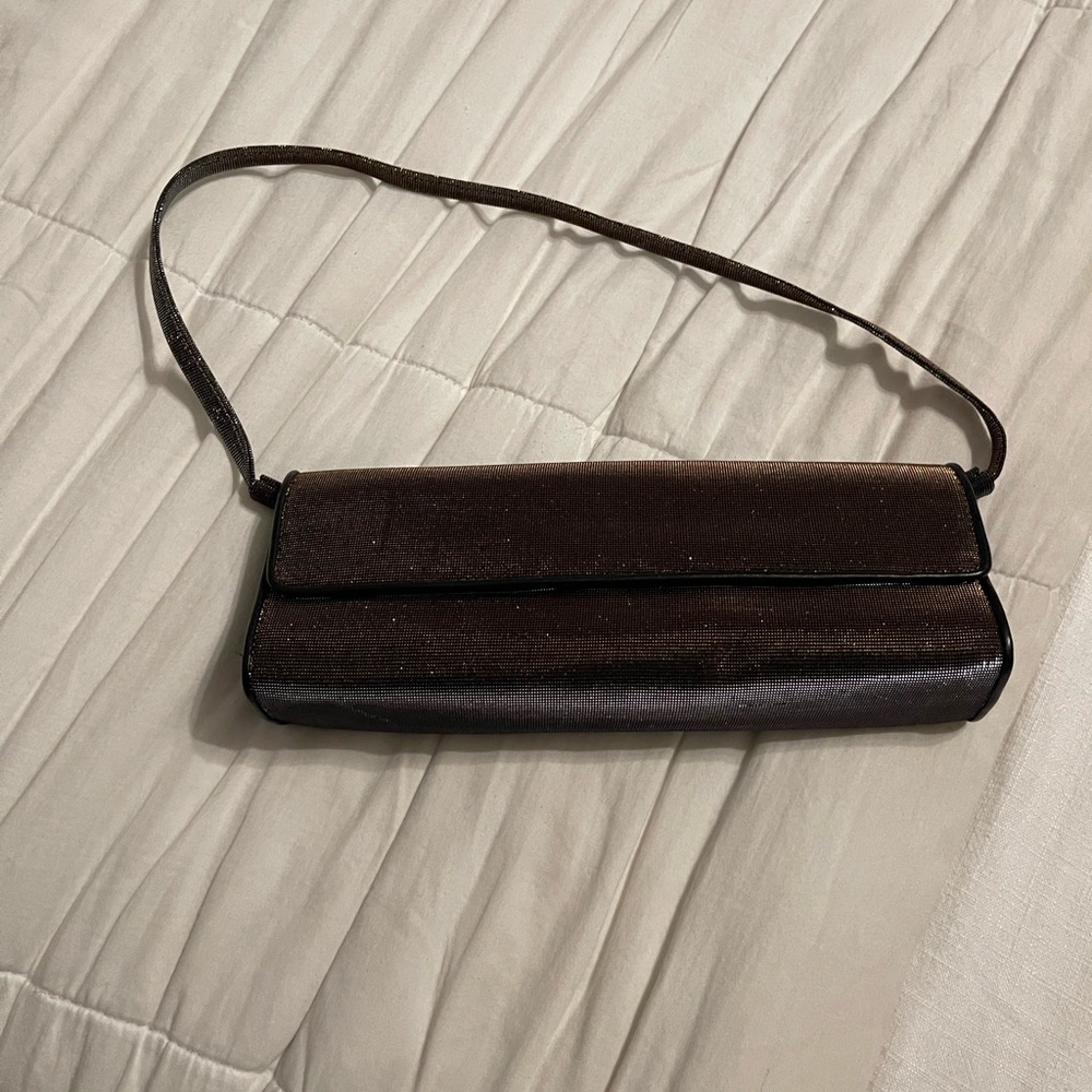 Stuart Weitzman Dark Brown Clutch